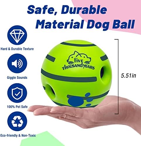 Голем мавта со топка за кучиња, интерактивни кучиња играчки топка, пискави кучиња играчки топка, издржлива топка за џвакање на ваг за
