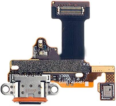 USB Приклучок За Полнење Пристаниште Mic Flex Кабел Заменете ЗА LG V30+ Плус V35 H932U LS998 H930DS V350N