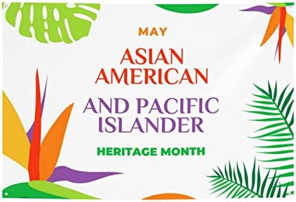 Месец на наследство на азиско -американски и пацифички остров, банер на отворено забава честитки добредојде домашни транспаренти Фотографија