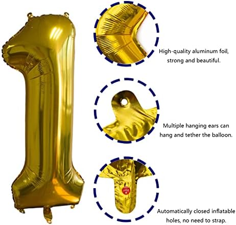 40 инчи 80 Броеви На Балони Златен Хелиум Број 80 Балони Самозапечатување За Украси За Роденденски Забави И Материјали Декор За Годишнина