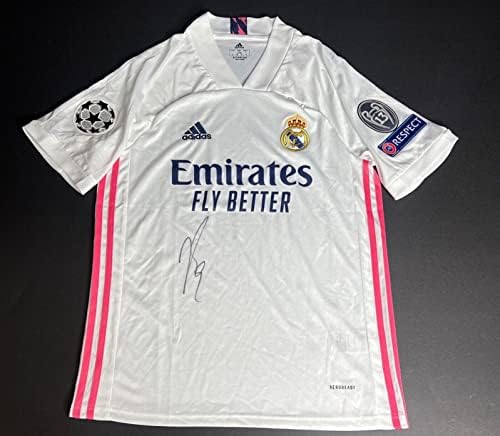 Карим Бензема - Реал Мадрид потпиша Jerseyерси ПСА АЛ45312 - Автограмски фудбалски дресови
