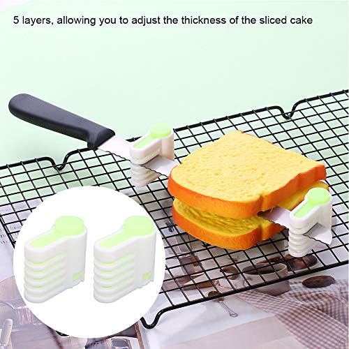 Јосо 2 парчиња секач за леб торта S-Licer леб S-Licer Мултифункционален DIY торта за леб за леб за леб Алатка Домашна кујна додаток