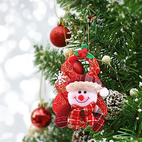Украси за новогодишна Елка Висечки Плишани Приврзоци Погодни За Божиќни Семејни Празнични Украси Имела Венец Божиќни Украси