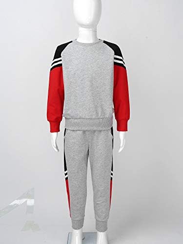Zdhoor Kids Boys 2 Piece Tracksuit со долги ракави со долги ракави врвови џогер џемпери за џокери поставени облека атлетска спортска