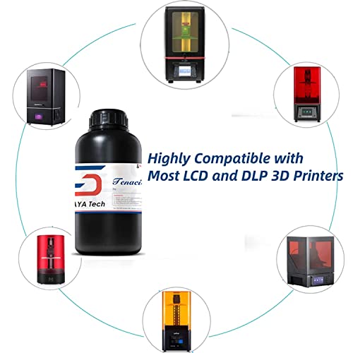 Siraya Tech Tenacious Flex 3D Print Resin Полексибилна смола за лекување 405NM со побрза отпорност на високо влијание со голема прецизност
