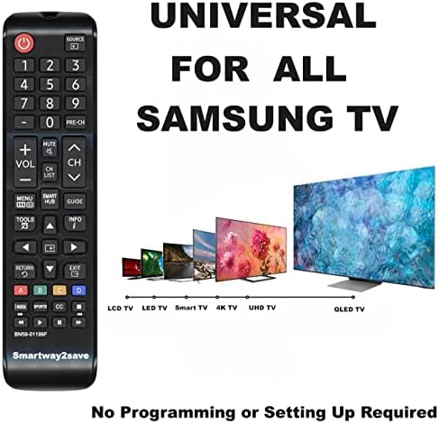 Нова замена Samsung BN59-01199F ТВ паметен далечински управувач за сите LCD LED 3D Curved 4K UHD HDTV модели