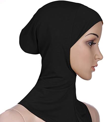 SOIMISS CHIFFON HIJAB WOMENS MUSLIM HIJAB капаче за прилагодување на вратот под шал обичен турбан капа за носење капа за носење хиџаб под -капакот