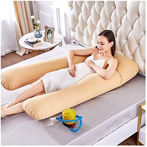 Гуоџи бремена перница У облик за поддршка за спиење перници за поддршка на воздухот за надувување за бременост за бременост целото тело