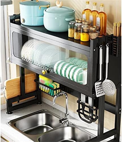 ZSEDP Кујнска полица за мијалник со кабинет за складирање на плочата за складирање на плочата за кабинети, мултифункционален решетка за миење