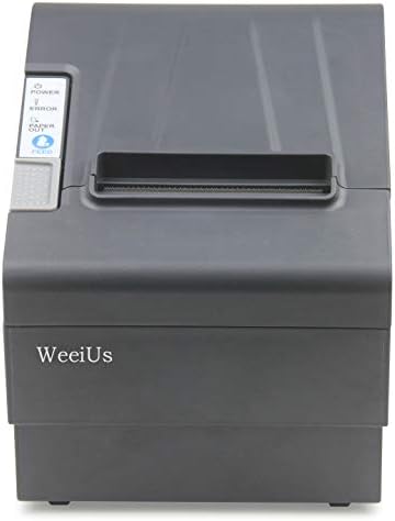 Печатач за термички прием на Weeius POS, USB Ethernet LAN Serial Connection, со автоматски печатач, печатач во ресторани, 3 1/8