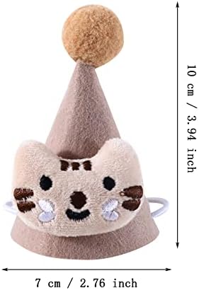 Гуоларизи миленичиња мачка Теди куче роденденска капа, стерео топка топка капа, кадифен цртан филм кукла Божиќна капа, глава,