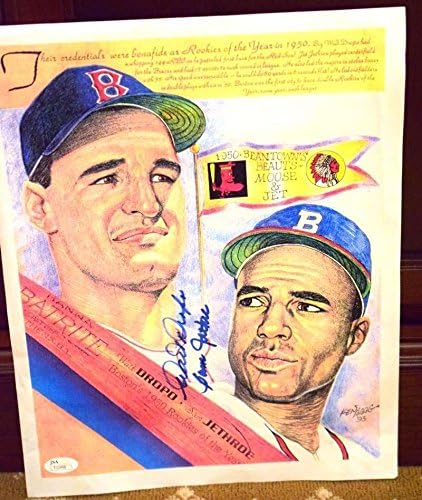 Волт Дропо Сем ethетрое ЈСА Коа автограмираше 11x16 Haag Litho Hand Потпишана - Autographed MLB Art