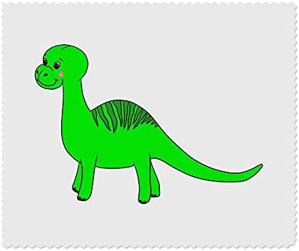 Азиеда 2 x „Зелен диносаурус“ микрофибер леќи/чаши за чистење крпи