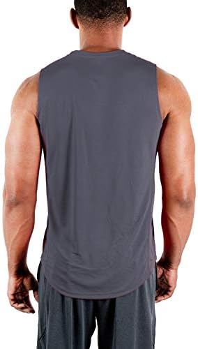 DevOps 3 пакуваат машки мускулни кошули без ракави за вежбање на теренк за вежбање во теретана на врвот