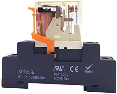Прекинувач на реле Hifasi Machine General DPDT Micro Mini Electromagnetic Relay Switch со приклучок за приклучок AC 220V DC 12V
