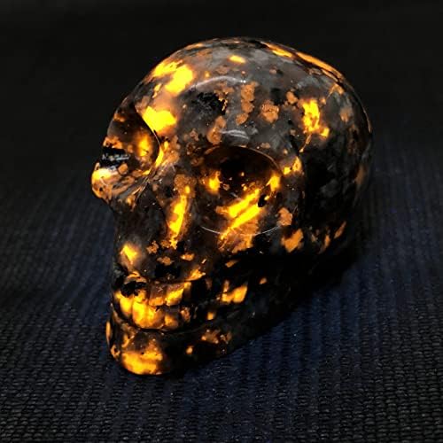 Anlingem 1pc 2 '' природен чист кварц череп кристал јоперлит скелет глава врежан черепи минерални примероци скапоцен камен Reiki заздравување