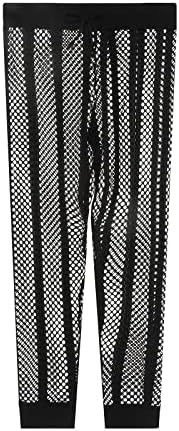 Панталони за рибини од машка мрежа, гледаат преку Дарвстринг долги ланги пижами мускулни хеланки под долна облека долна облека