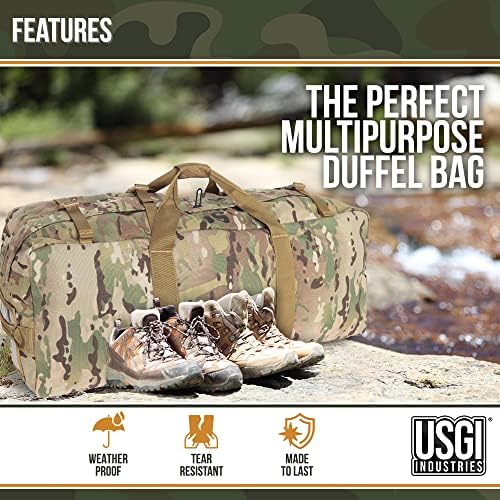 Тактичко воено распоредување спортски багаж торба со дуфели | Совршен за кампување, пешачење, патување, скришум, опстанок