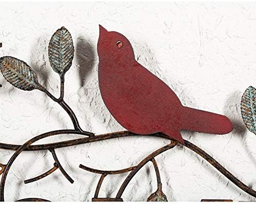 Ретром Птици На Гранка Добредојдовте Знак Метал Ѕид Уметност, 26.5 х 11