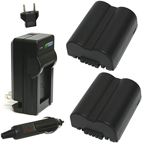 Батерија и полнач за напојување Wasabi за Leica BP-DC5, BP-DC5-E, BP-DC5-J, BP-DC5-U и Leica V-Lux 1