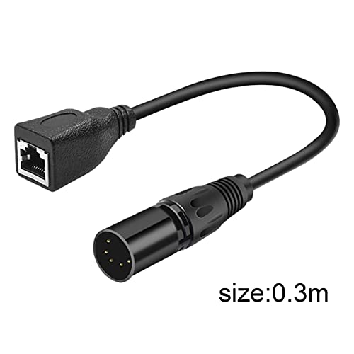Simhoa 5 Pin XLR до кабел, кабел за конверзија, сцено професионално снимање, кабел за пренесување на аудио сигнал со високи перформанси на