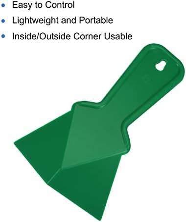 uxcell Внатре Агол Мистрија 4 Инчен Drywall Агол Алатка Пластични Агол Нож, Зелена