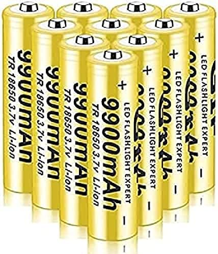 Lit Литиумски батерии18650 Батерии На Полнење 3.7 V 18650 Ќелии на Батерии 9900mAh Литиум-Јонски Врвни Ќелии На Батерии Со Висок Капацитет