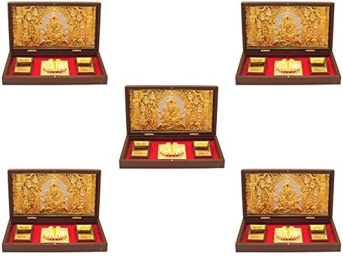 Goldgiftideas 24k злато позлатена рамка за фотографии во Ганеша со Харан Падука, Подарок за враќање на индиската свадба, подарок