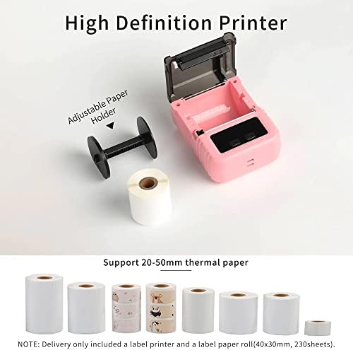 Поддршка за печатач за термички печатачи на ZSEDP, со ширина на хартија од 20-50мм, повеќекратна употреба на јазик за печатење со