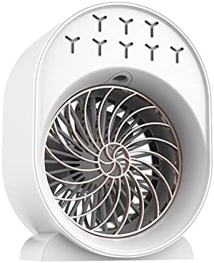 Преносни климатизери, 3 брзини нем преносен AC LED MINI вентилатор со USB полнење на биро за ладење на биро за ладење тивок личен