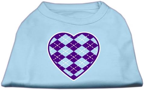 Производи за миленичиња Мираж Аргиле срцев виолетова екрана кошула за печатење бебе сина sm