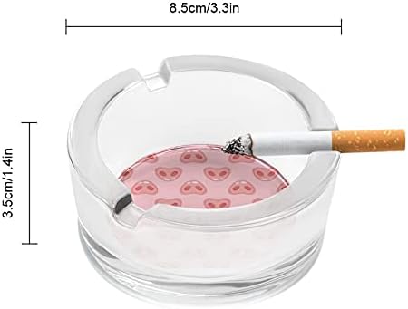 Цигари со розови свињи пушачи стакло пепелници од пепел