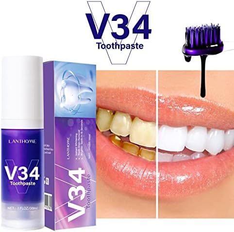 Коректор во боја Виолетова заби Белење на заби за заби за заби за заби за засилување на пурпурна паста за паста за заби