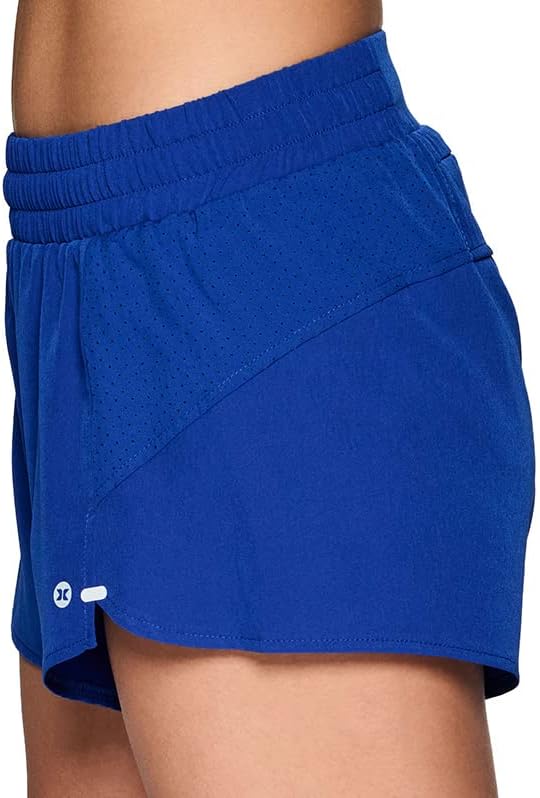RBX активни женски атлетски опуштени се вклопуваат брзо суво истегнување ткаени кратко со внатрешно прицврстено кратко и џебови