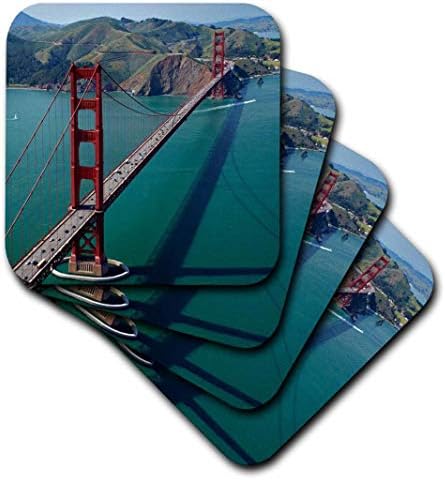 3Д Роуз Сан Франциско-Мост Голден Гејт-И Марин Хедлендс Меки Подлоги, Разнобојни