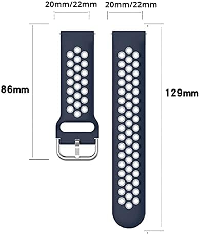 EGSDSE Паметен Часовник Силиконски Ремен За Samsung Galaxy Watch4 40 44mm Класичен 42 46mm Нараквица 20mm Нараквица