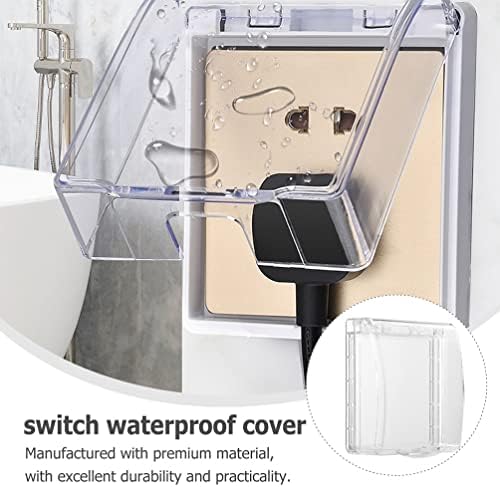 Електричен излез на отворено Cabilock опфаќа 4 парчиња водоотпорен капаци на излез чиста пластична wallидна прекинувач приклучок