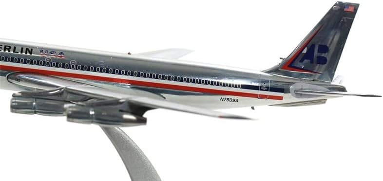 Inflate 200 за американски авиокомпании за Boeing 707-100 N7509A Полирано со Stand Limited Edition 1/200 Diecast Aircraft Pre-Build Model
