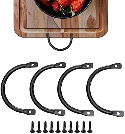 Метални рачки за послужавник за сервирање, рачки за фиксирање на странични ленти за дрвени сервиси, табла за кујно дрво, табла