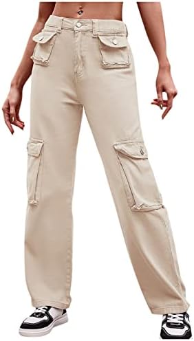 Панталони Јораса Y2K, панталони со низок пораст, влечејќи патеки со панталони со панталони, панталони, права нога обична со џебови