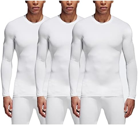 Vlitepro 3 пакуваат кошули за компресија со долги ракави за мажи, атлетски основен слој, кој работи врвни УВ сонце заштита на отворено