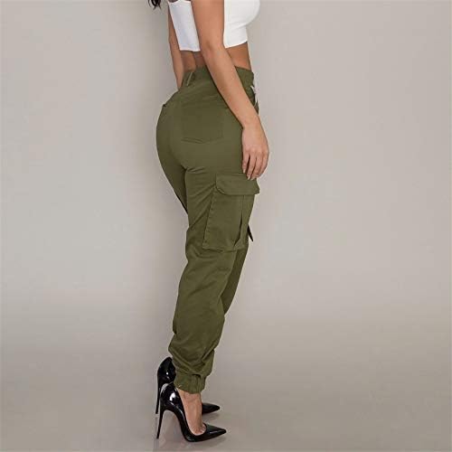Andongnywell женски високи половини џемпери џогери со лесни панталони за тренинзи со џебови дневни панталони