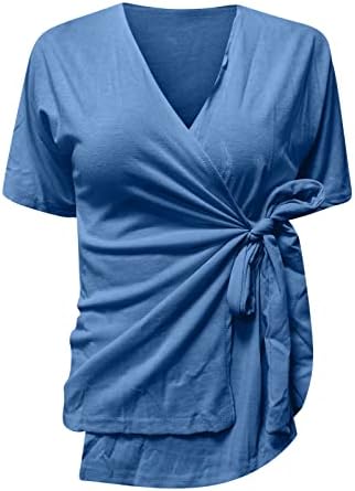 Maseенски моден допирање цврста боја краток ракав против вратот лежерен врвови на женски женски врат на вратот со долг ракав