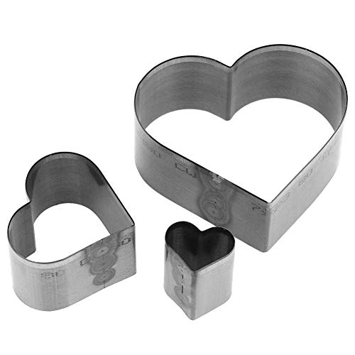 3 парчиња DIY кожен занаетчиски секач поставен дупка шуплива челична секачка алатка за алатки комплет во форма на срце во форма