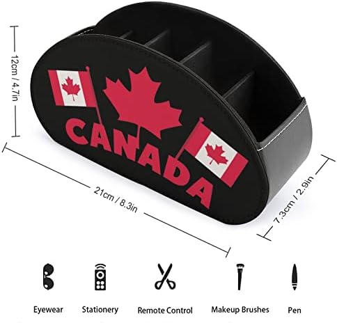 Знамиња за далечински управувачки кутија за далечински управувач на Канада, ПУ, мултифункционална ТВ далечинска контрола на организатори за организатори со 5 одде