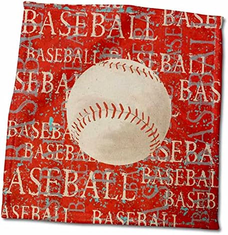 3Д Роуз Големи Зборови Бејзбол Во Црвена КРПА TWL_211500_1, 15 x 22