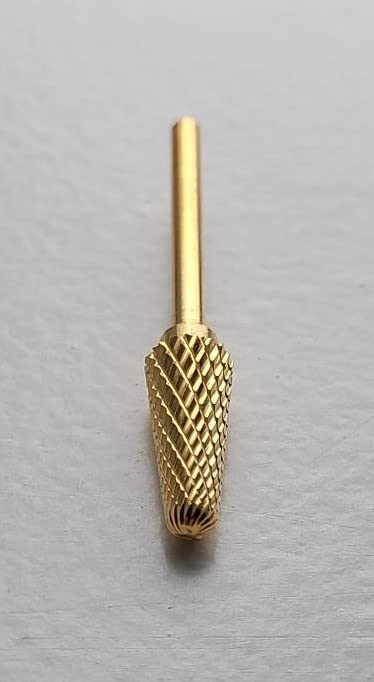 А+елита акрилен гел нокти маникир за педикир вежба бит burr датотека taper d6x14mm 3/32 вратило од златен волфрам карбид