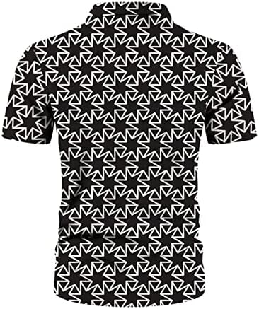 Здфер Хавајски кошули за мажи Краток ракав Алоха плажа кошула Тропски цветни печати летни врвови на летни кошули со клучеви надолу