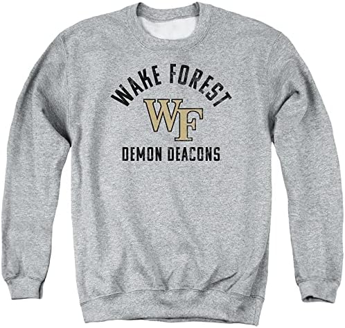 Wake Forest Demon Deacons Официјален демон ѓакони лого унисекс за џемпери за возрасни екипаж