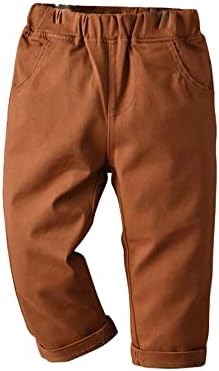 Венџо дете бебе момчиња чино карго џогер панталони странични џебови цврсти бои обични комбинезони панталони